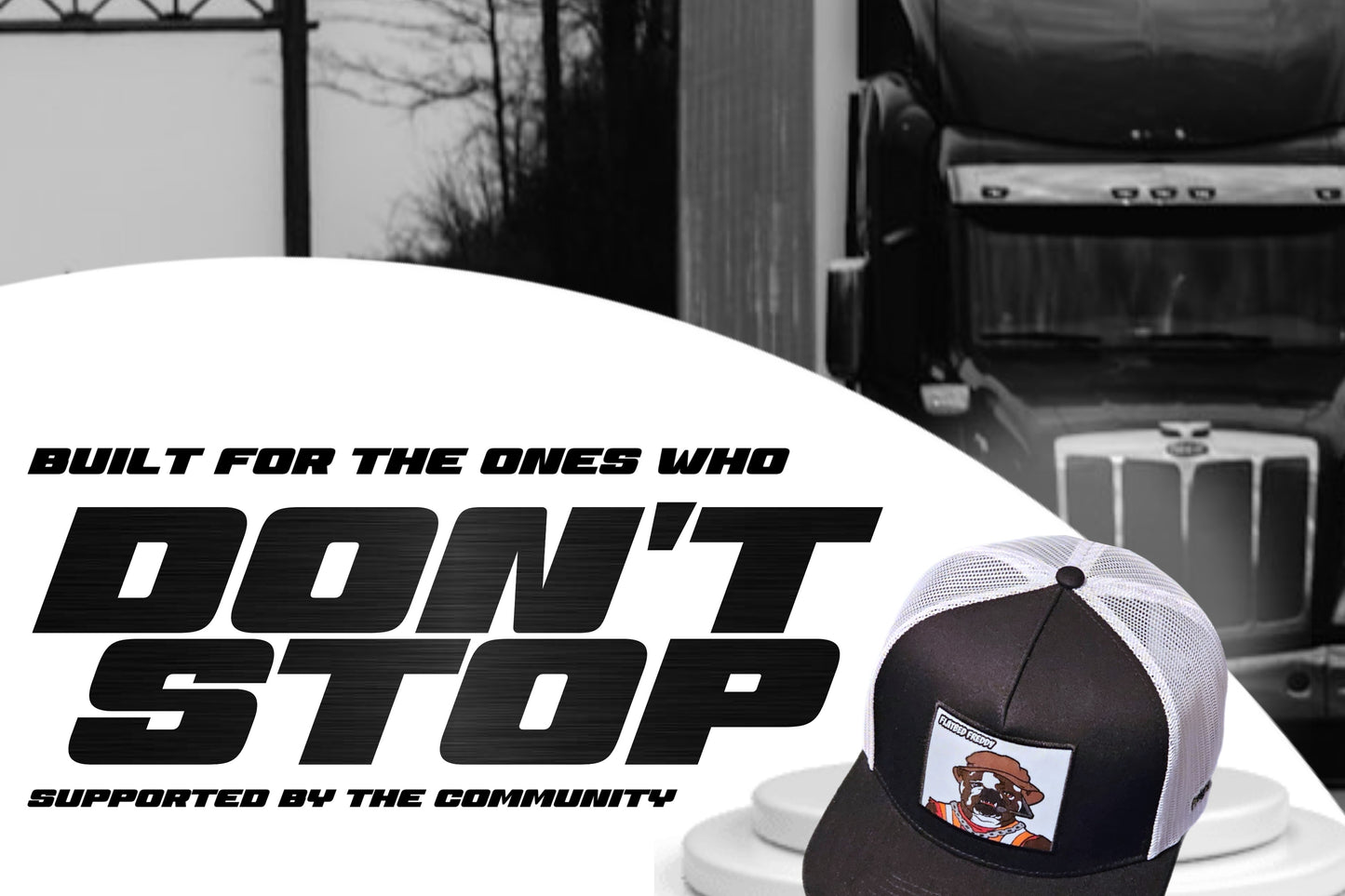 Black Flatbed Freddy Id Cap